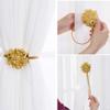 1 Pair Magnetic Curtain Tie Backs, Decorative Crystal Curtain Holdbacks for Bed Canopy Curtains,Bedroom, Living Room, Office (Gold, 1 Pair-Magentic Buckle) view 4