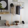 Heavy Duty Metal Garment Rack Hanger, Multifunctiona Clothes Rail, for Home/Retail Use (Gold 80X160cm) view 2