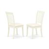 Atlin Designs 3-Piece Dining Set, Rubber Wood and Linen, White Finish, Includes Round Drop Leaf Table with Shelves and 2 Cushion Seat Chairs, Compact Design for Kitchen or Small Dining Room Use view 4