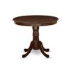 Atlin Designs 5-Piece Wood Dining Set in Mahogany/Coffee view 3