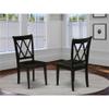 Atlin Designs 11" Wood Dining Chairs in Black (Set of 2) view 2
