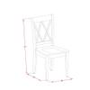Atlin Designs 11" Wood Dining Chairs in Black (Set of 2) view 3