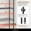 CAPHAUS NSF Adjustable Shelves Metal Wire Shelving Unit w/Liners, Kitchen Storage Shelving, Metal Steel Storage Shelving, Garage Shelving Storage Organizer, Utility Shelf, 4-Tier No Wheels, Silver view 4