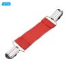 PATIKIL Hat Clip for Travel, 2Pcs Elastic Webbing Strap Hanging Buckle Glove Mitten Clips with Double Side Metal Clip for Keys Bed Sheet Sleeves Shawl, Red view 3