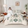 American Southwest Comforter Set Queen Size Indian Tribal Aztec Style Bedding Set for Kids Teens Adults Women Bedroom Decor Geometric Abstract Arrow Quilt Set Boho Beige Duvet Insert 3pcs view 1