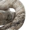 A&B Home Decorative Marble Chain Link - 3 Chain Knot Tabletop Home Decor, Bedroom Living Room Entryway Coffee Table Accent Piece, Cream, 6" x 6" x 6" view 3