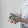 A&B Home Decorative Marble Chain Link - 3 Chain Knot Tabletop Home Decor, Bedroom Living Room Entryway Coffee Table Accent Piece, Cream, 6" x 6" x 6" view 4