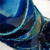 13-15CM Natural Agate Stone Slice Blue Agate Dessert Coaster for Decoration (Size : 220-240g) view 4