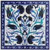 8x8 Wall Decorative Tile, Floral Embossed Ceramic Wall decor, Ceramic Coaster, Tile Sign, Farmhouse Kitchen Decor, Mediterranean Tile view 3
