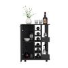 Bar Cart Wells, Four Casters - Black view 2