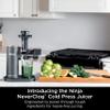 Ninja NeverClog Cold Press Juicer, Powerful Slow Juicer with Total Pulp Control, Countertop, Electric, 2 Pulp Functions, Dishwasher Safe, 2nd Generation, Charcoal, JC151 view 2