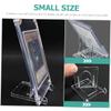 ibasenice 4sets Plastic Card Display Stand s for Bulk Plates Adjustable Easel Holder for Trading Cards for Home Decor 6pcs*4 view 2