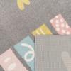 Paco Home Kids Room Rug with Rainbow and Hearts in Grey, Size: 6'7" x 9'2" view 4