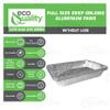 [100 Pack] Heavy Duty Full Size Deep Aluminum Pans Foil Roasting & Steam Table Pan 21x13 inch Deep Chafing Trays for Catering - Disposable Large Pans for Baking, Caterer's, Reheat, Bakeware, Grilling view 2