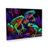 Sense Canvas Trippy Psychedelic Frogs 72 Canvas Art - Home Decor Wall Art Print Poster Painting Small 16x12 / 0.75" view 1