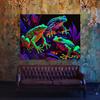 Sense Canvas Trippy Psychedelic Frogs 72 Canvas Art - Home Decor Wall Art Print Poster Painting Small 16x12 / 0.75" view 2