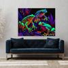 Sense Canvas Trippy Psychedelic Frogs 72 Canvas Art - Home Decor Wall Art Print Poster Painting Small 16x12 / 0.75" view 3
