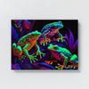 Sense Canvas Trippy Psychedelic Frogs 72 Canvas Art - Home Decor Wall Art Print Poster Painting Small 16x12 / 0.75" view 4