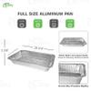 [10 Pack] Heavy Duty Full Size Deep Aluminum Pans Foil Roasting & Steam Table Pan 21x13 inch Deep Chafing Trays for Catering - Disposable Large Pans for Baking, Caterer's, Reheat, Bakeware, Grilling view 3
