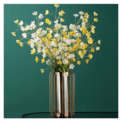 KIZQYN Artificial Flowers Simulation Flower Lily of The Valley Bouquet Desktop Bedroom TV Cabinet Bouquet Decoration Fake Flowers Wedding Photography Photo Props Flower Decoration (Color : B)