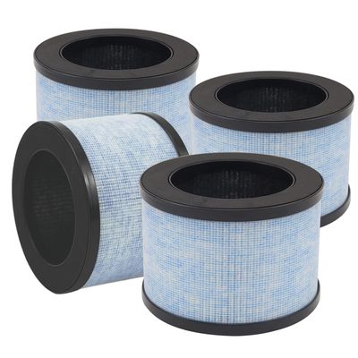 Premium True Filter, DH-JH01 Upgrade Filter Replacement for AROEVE MK01 and MK06, Pomoron and KLOUDI DH-JH01, Intelabe EPI080/EP1080 & Elechomes EPI081/EP1081, 4 Pack