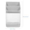 CALLARON Kitchen Cutter Rack Stylish Desktop Holder for Utensils Cutlery Organizer Water Tray Design Space-saving Storage for Kitchen Countertop Grey view 4