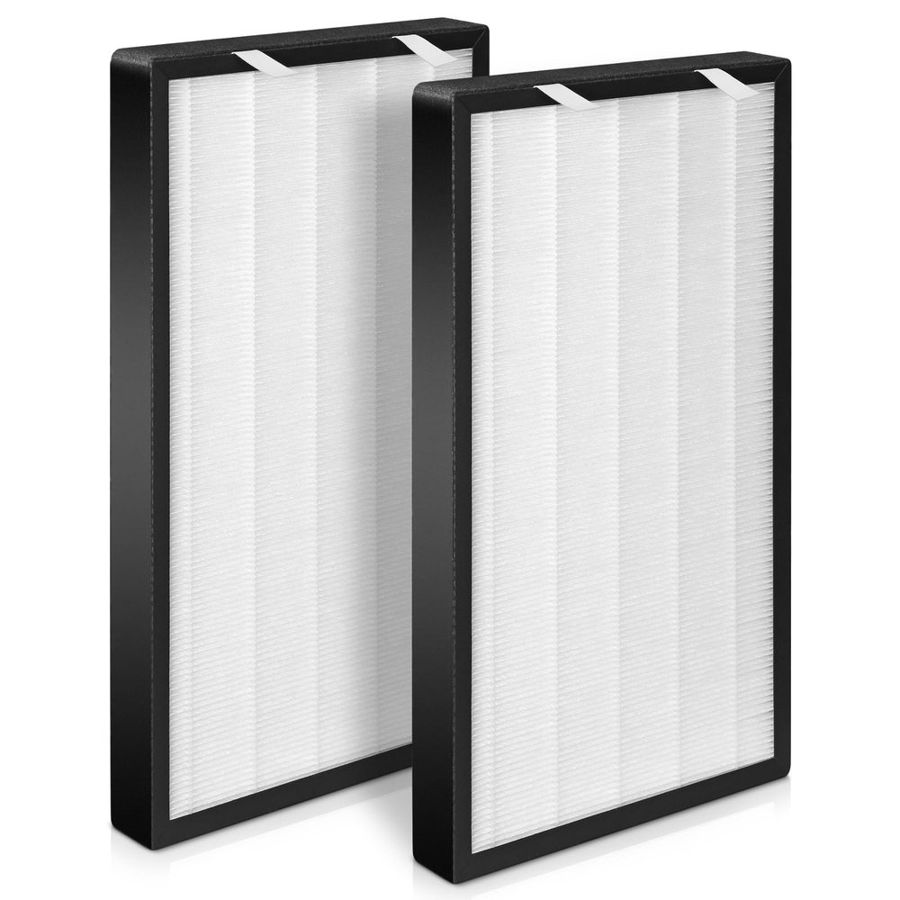 HSP003 replacment Filter is Combined by 2 in 1 Premium HEPA&Activated Carbon MaterialCompatible with HATHASPACE HSP003 Dual Filtration Hepa Air-Purifier Filter-2Pack