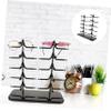 Cabilock Sunglasses Display Stand Sunglass Display Stand Frame Glasses Holder Office Desk Teenager Sunglasses Slot Glasses Storage Rack Black Abs view 2