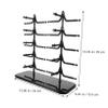 Cabilock Sunglasses Display Stand Sunglass Display Stand Frame Glasses Holder Office Desk Teenager Sunglasses Slot Glasses Storage Rack Black Abs view 3