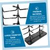 Cabilock Sunglasses Display Stand Sunglass Display Stand Frame Glasses Holder Office Desk Teenager Sunglasses Slot Glasses Storage Rack Black Abs view 4
