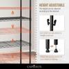 CAPHAUS NSF Adjustable Shelves Metal Wire Shelving Unit w/Liners, Kitchen Storage Shelving, Metal Steel Storage Shelving, Garage Shelving Storage Organizer, Utility Shelf, 5-Tier No Wheels, Silver view 4