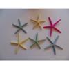 Six (6) 5" to 6" Dyed Philippine Finger Starfish Sea Shell Beach Craft view 3