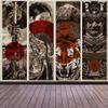 Aidatain Japanese Style Wall Tapestry - Samurai Maiko Tiger Mount Fuji Aesthetic - Flannel 80x60 - Bedroom, Living, Dining Room, College Dorm Wall Hanging GTFNAT0032 view 1