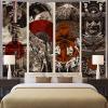 Aidatain Japanese Style Wall Tapestry - Samurai Maiko Tiger Mount Fuji Aesthetic - Flannel 80x60 - Bedroom, Living, Dining Room, College Dorm Wall Hanging GTFNAT0032 view 2