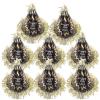 GANAZONO 8pcs Year Party Paper Cone Hats Lightweight Comfortable for Year Celebrations Boys and Girls Adults Festive Designs Blessings Party Supplies view 3