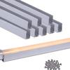 Shine Decor Bundle Products of Aluminum Channel Track Pack with Green 15M/50ft LED Neon Rope Lights Kit view 1