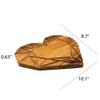 Affinity Decor Valentine's Day Gifts Organic Acacia kitchen Cutting Chopping Charcuterie Board Platter Butcher Block for Cheese and Vegetables Meat (Groove Heart Board 8.7"L x 10.1"W) view 2