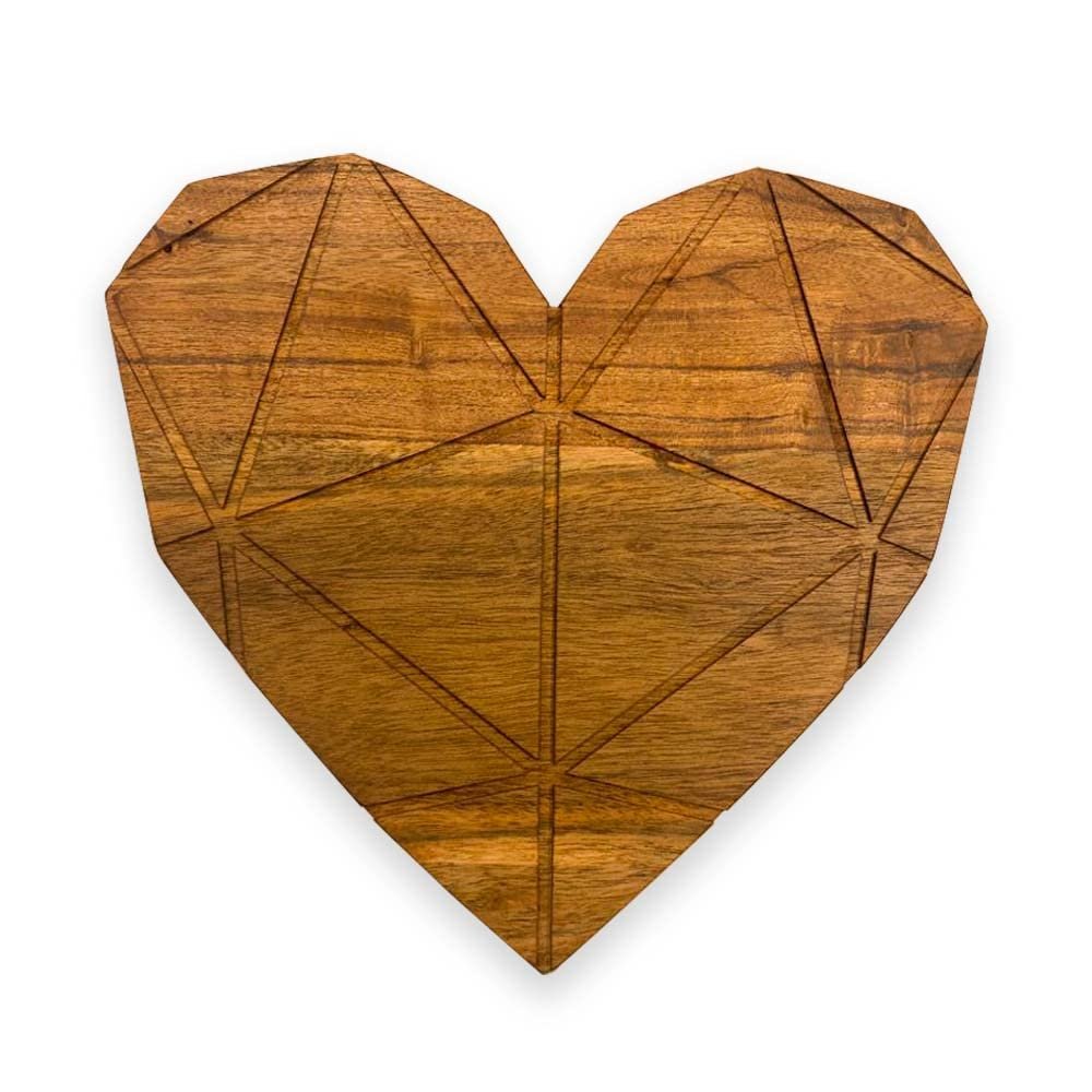 Affinity Decor Valentine's Day Gifts Organic Acacia kitchen Cutting Chopping Charcuterie Board Platter Butcher Block for Cheese and Vegetables Meat (Heart Board with Grooves 9.3"L x 10.1"W)