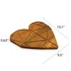Affinity Decor Valentine's Day Gifts Organic Acacia kitchen Cutting Chopping Charcuterie Board Platter Butcher Block for Cheese and Vegetables Meat (Heart Board with Grooves 9.3"L x 10.1"W) view 3