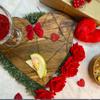 Affinity Decor Valentine's Day Gifts Organic Acacia kitchen Cutting Chopping Charcuterie Board Platter Butcher Block for Cheese and Vegetables Meat (Heart Board with Grooves 9.3"L x 10.1"W) view 4