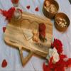 Affinity Decor Valentine's Day Gifts Organic Acacia kitchen Cutting Chopping Charcuterie Board Platter Butcher Block for Cheese and Vegetables Meat (Chat Box Board 11.2"L x 9.6"W) view 3