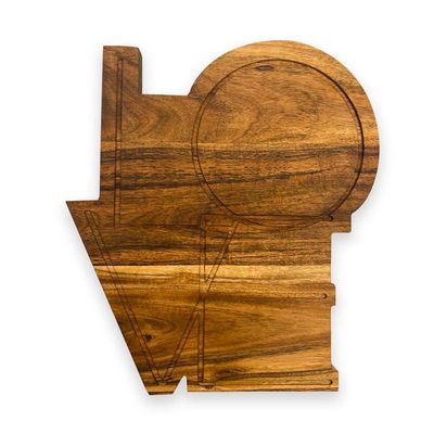 Affinity Decor Valentine's Day Gifts Organic Acacia kitchen Cutting Chopping Charcuterie Board Platter Butcher Block for Cheese and Vegetables Meat (Love Shaped Board 10.7"L x 9.6"W)