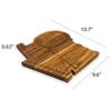 Affinity Decor Valentine's Day Gifts Organic Acacia kitchen Cutting Chopping Charcuterie Board Platter Butcher Block for Cheese and Vegetables Meat (Love Shaped Board 10.7"L x 9.6"W) view 2