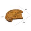 Affinity Decor Valentine's Day Gifts Organic Acacia kitchen Cutting Chopping Charcuterie Board Platter Butcher Block for Cheese and Vegetables Meat (Musical Heart Board 9.2"L x 10.3"W) view 2