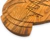 Affinity Decor Valentine's Day Gifts Organic Acacia kitchen Cutting Chopping Charcuterie Board Platter Butcher Block for Cheese and Vegetables Meat (Musical Heart Board 9.2"L x 10.3"W) view 4