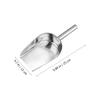 LIFKOME 2pcs Stainless Steel Ice Scoop Versatile Flat Bottom Shovels for Ice Flour Rice and Grains Compact Kitchen Tools for Home Bar and Dessert Shops view 2