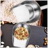 LIFKOME 2pcs Stainless Steel Ice Scoop Versatile Flat Bottom Shovels for Ice Flour Rice and Grains Compact Kitchen Tools for Home Bar and Dessert Shops view 3