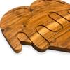 Affinity Decor Valentine's Day Gifts Organic Acacia kitchen Cutting Chopping Charcuterie Board Platter Butcher Block for Cheese and Vegetables Meat (Melting Heart Board 9.2"L x 10.1"W) view 4