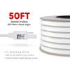 Shine Decor Bundle Products of Aluminum Channel Track Pack with Golden Yellow 15M/50ft LED Neon Rope Lights Kit view 4