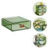 LIFKOME Jewelry Storage Case Drawer Stationery Container Office Stationery Box Drawer Organizers Office Stackable Desktop Box view 3